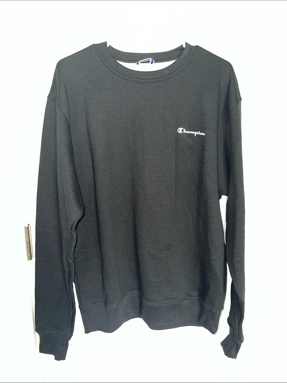 Champion Men's Black Crewneck Sweatshirt with Small Logo